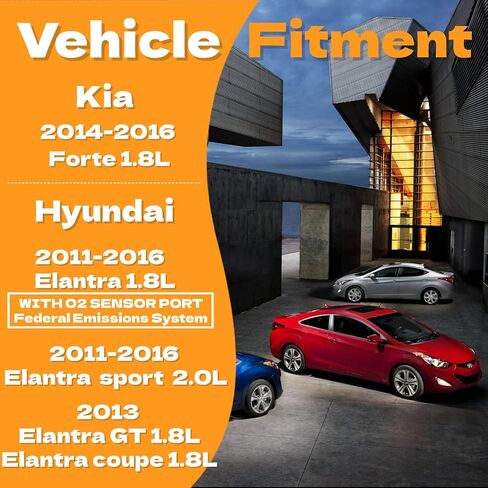 مجموعة أنابيب العادم المرنة الأمامية، مناسبة مباشرة لـ 2011-2016 Hyundai Elantra/GT/كوبيه 1.8L، 2014-2016 Elantra sport 2.0L، FED، 409 هيكل من الفولاذ المقاوم للصدأ، (مع مسامير / جوانات شفة) 52560 in Saudi Arabia