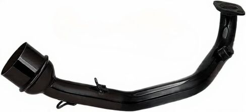 GY6 Black Exhaust Connect Link Tube/Middle Mid Pipe for 125-150cc Scooters – Stainless Steel Performance Connector (Black Finish) in Saudi Arabia