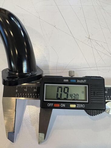 GY6 Black Exhaust Connect Link Tube/Middle Mid Pipe for 125-150cc Scooters – Stainless Steel Performance Connector (Black Finish) in Saudi Arabia