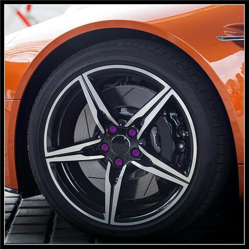 20pcs 21mm Universal Purple Plastic Car Wheel Nut Lug Hub Screw Rim Bolt Covers Dust Protection Caps with Removal Tool Clip Durable Material in Saudi Arabia