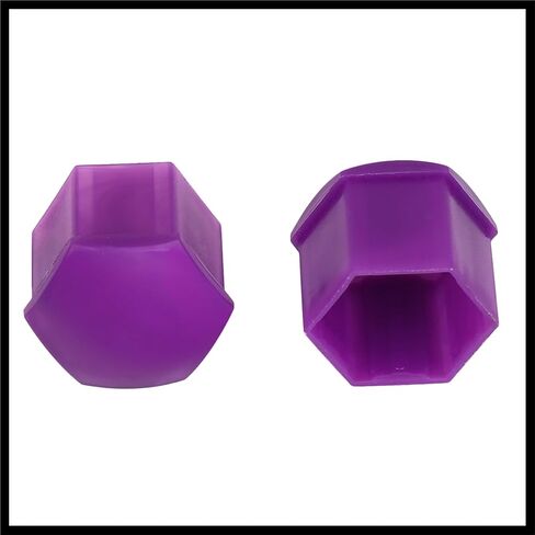 20pcs 21mm Universal Purple Plastic Car Wheel Nut Lug Hub Screw Rim Bolt Covers Dust Protection Caps with Removal Tool Clip Durable Material in Saudi Arabia