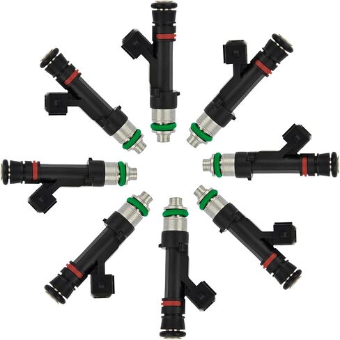 8PCS Fuel Injectors Compatible with Ford 2003 F-150, 2004 F-150 Heritage, 2003-2004 F-250 Super Duty/F-350 Super Duty, 5.4L, Replace# FJ951, 0280158044, 4L3Z9F593CA in Saudi Arabia