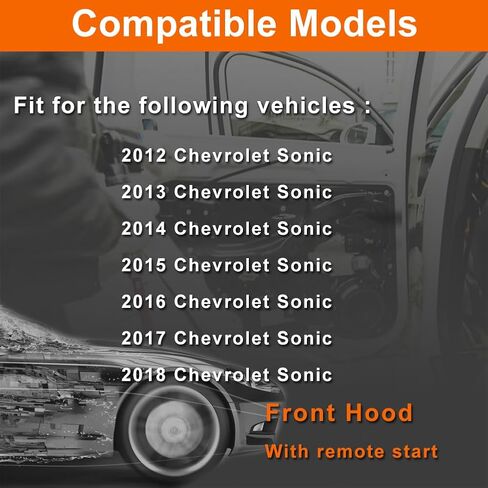 Hood Latch Actuator Compatible with 2012-2018 Sonic with Remote Start in Saudi Arabia