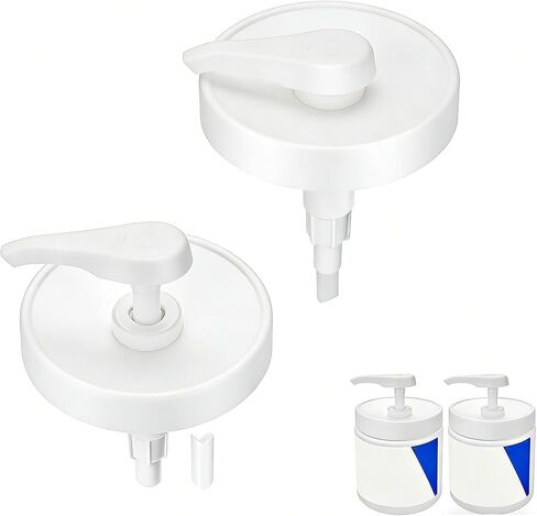 غطاء مضخة لكريم الترطيب 19oz 2 عبوة لوشن واسع الفم غطاء مضخة مرطب للجسم والوجه لتوزيع الكريم والمصل واللوشن in Kuwait