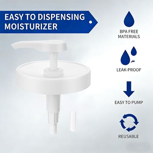 غطاء مضخة لكريم الترطيب 19oz 2 عبوة لوشن واسع الفم غطاء مضخة مرطب للجسم والوجه لتوزيع الكريم والمصل واللوشن in Kuwait