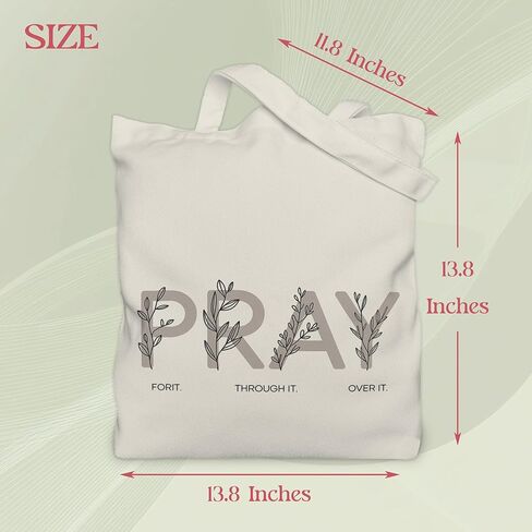 حقيبة حمل ملهمة للنساء من الهدايا المسيحية، صلي من أجلها، مع جيب داخلي. in Kuwait