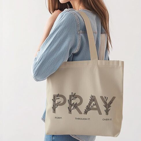 حقيبة حمل ملهمة للنساء من الهدايا المسيحية، صلي من أجلها، مع جيب داخلي. in Kuwait