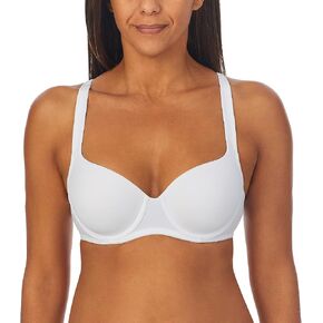 ELLEN TRACY Company Women's Lightly Lined Underwire Full Coverage T-Shirt Bra with Adjustable Straps - White, 36B in Kuwait