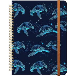 ZHIZHEND Ruled Spiral Writing Notebook,A5 Hardcover Lined College Journal for Women,Strong Twin-Wire Binding with Premium Paper,8.4" X 6",Perfect for School,Office,Home(Checkered Beige Light Colors) in Kuwait