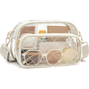 NEOREAL Clear Bag for Stadium Events Transparent Bags Crossbody Small Purse for Women Girls for Concerts Sports Approved in Kuwait