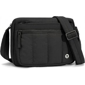 Puffer Crossbody Bags for Women, Lightweight Nylon Quilted Shoulder Travel Purse Handbags with Adjustable Strap in Saudi Arabia