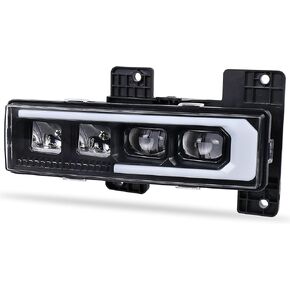LED Headlight Assembly High/Low Beam & White DRL with Welcome Sequence Left Driver Side Compatible with 1988-1998 Chevy GMC C/K1500 C/K2500 C/K3500 Suburban Tahoe Yukon in Kuwait