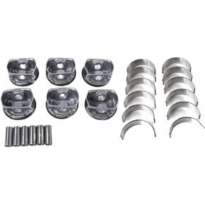 مجموعة إعادة بناء المحرك حلقات المكابس مجموعة محامل قضيب التوصيل المتوافقة مع N52B30 E87 E90 E92 E60 130i 330i 530i in Kuwait