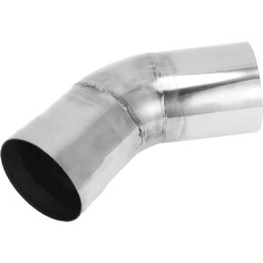 Motoforti 2.25" OD 45 Degree Mandrel Exhaust Tube Car Exhaust Pipe Mandrel Bend DIY Custom Tubing Pipe 3.94" Leg Length T304 Stainless Steel Silver Tone in Kuwait