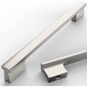 Asidrama 10 Pack 7.5 Inch(192mm) Brushed Satin Nickel Cabinet Pulls Kitchen Cabinet Handles Satin Nickel Cabinet Pulls Cabinet Hardware for Cupboard Drawer in Kuwait