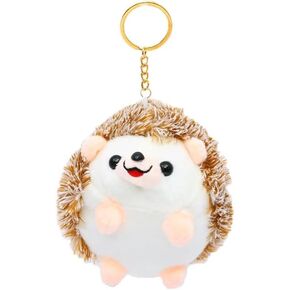 لطيف القنفذ سلسلة المفاتيح القنفذ الحيوانات المحنطة كيرينغ سحر حقيبة يد قلادة in Kuwait