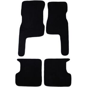 Custom Fit 4 Piece Carpet Floor Mats for 2002-2006 Hummer H1 - Black in Saudi Arabia
