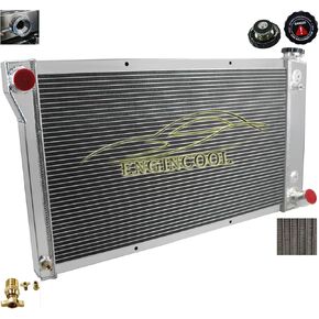 4 Row Core Radiator Full Aluminum for 1967-1972 Chevy Gmc C/K Series C10 C20 C30 K10 K20 K25 Trucks Blazer Pickup Suburban Van in Saudi Arabia