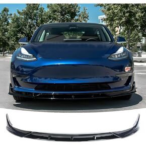 جناح مصد الشفاه الأمامي لـ 2018-2024 Tesla Model 3، نمط الأداء 2 طبقة ملحقات خارجية للفاصل الأمامي (ألياف الكربون، الطراز 3) in Kuwait