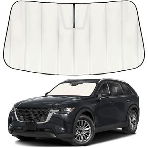 مظلة الشمس للزجاج الأمامي لسيارة Nissan Rogue 2021-2025 2026، ملحقات حاجب النافذة الأمامية، تصميم الأكورديون القابل للطي كتل الحرارة والأشعة فوق البنفسجية تحافظ على التصميم الداخلي البارد وتوفر المساحة in Kuwait