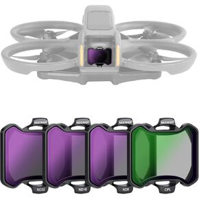 NEEWER Snap On ND Filter Set Compatible with DJI Avata 2, 4 Pack Neutral Density Filters ND8 ND16 ND32 ND64 Camera Lens Filters, Ultra Slim Frame & Durable Double Sided Coated HD Glass in Kuwait