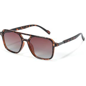 Retro Aviator Sunglasses for Women Men, Trendy Square 70s 80s 90s Pilot Sun Glasses UV400 Anti-glare Polarized Shades in Kuwait