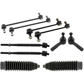 10pc Front Sway Bars Tie w/Boots Kit for Ion 2003-2007 for Pursuit 2005-2006 Black Inner Rod Ends 2 Outer in Kuwait