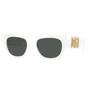 Versace VE 4479U 314/87 White Plastic Pillow Sunglasses Grey Lens in Kuwait