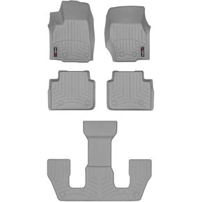 بطانات أرضية مخصصة من WeatherTech لسيارة Jeep Grand Cherokee L، Grand Cherokee L، Grand Cherokee L - مجموعة كاملة (4417821-441696-2-3)، أسود in Kuwait