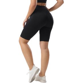 Biker Shorts Women High Waisted Tummy Control Workout Shorts with 2 Pockets for Gym Running Yoga Pilates in Saudi Arabia