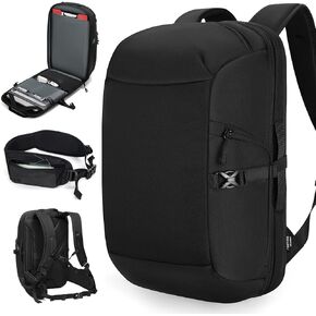 reeyee A1 plus Aurora 30L Travel Backpack, Water-Repellent CORDURA Fabric Laptop Bag with 180° Opening, Wet Dry Separation, X-Shaped Breathable System, Business Commuter Rucksack for Men & Women in Kuwait