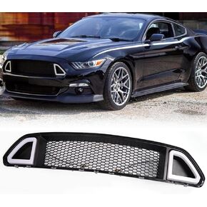 المصد الأمامي العلوي للشبكة لعام 2013 2014 فورد موستانج هود شواء مع ضوء DRL LED أبيض (13-14 فورد موستانج) in Kuwait