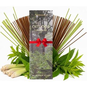 Folkulture Citronella Incense Sticks | Pack of 50 Long 12" Citronella & Lemongrass Incense Sticks | Slow Burn, Non Toxic, Organic for Patios, Gardens & Outdoor Gatherings for Women in Kuwait