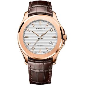 AGELOCER Mechanical Watch for Men, Minilist Business Date Watreproof Luxury Mens Watch in Kuwait