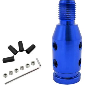 Universal Gear Shift Connector, M12×1.25 Aluminum Gear Stick Connector with 4-Sizes Hoses, Shifter Knob Adapter for Non-Threaded Automatic Manual Transmission, Car Accessories (Black) in Kuwait