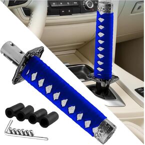 HZEL Car Katana Shift Knob, Samurai Sword Weighted Gear Shifter Handle with 4 Adapters, Ancient Antiquity Auto Stick Lever Shift Knob, Universal for Most Manual Transmission Vehicles (Gold/Black) in Kuwait