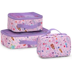 Traveler's Choice Kids - JoJo the Bear's Adventure Packing Cubes - 3-Piece Packing Cube Set for Travel Essentials - 2x Small, 1x Large - Top Mesh Panel - Luggage Packing Organizers - Under the Sea in Kuwait