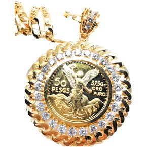 فران آند كو. عملة مطلية بالذهب فاخرة سينتيناريو ميكسيكانو مونيدا 50 بيزو سلسلة بدلاية تشيكوسلوفاكيا أورو كادينا 26" in Kuwait