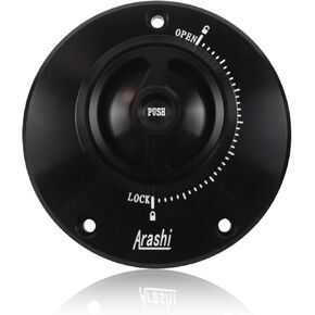 Arashi CNC Keyless Fuel Tank Gas Cap Cover for Kawasaki Ninja ZX10R, ZX1400, ZX14R, ZZR1400, ZX6R ZX636, ZX6RR, ZX9R, ZZR1200, ZZR600, ER400 ER4N, VERSY.S 650, VERSY.S 1000 Black in Kuwait