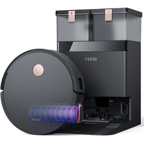 Yeedi C12 Combo Cordless Stick Vacuum & Robot & Mopping, All-in-one Cleaning Combot, with Dual Auto Self-Emptying, 10000Pa Suction & Lightweight, ZeroTangle Brush for Hard Floor, Carpet & Pet Hair in Kuwait