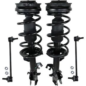 Front Struts w/Coil Spring & Sway Bar Links for 2009-2014 Nissan Cube, 2007-2011 Nissan Versa, 2012 Nissan, Shock Absorber Assembly Replace 172351 172352 K750098, 4PCs in Kuwait