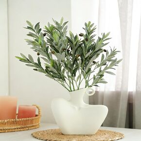 Bdor 5 Pack Artificial Olive Branches with Black Olives, 35.8 Inch Tall Faux Olive Stems – Realistic Olive Leaf & Fruit Greenery for Floor Vases, Home & Wedding Decor in Kuwait