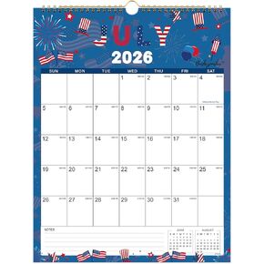 التقويم 2026-2027 - تقويم الحائط 2026-2027، يوليو 2026 - ديسمبر 2027، تقويم حائط 18 شهرًا، 11.4 بوصة × 14.6 بوصة، حلقة تعليق، مثالية للتخطيط - 12 موضوعًا مختلفًا in Kuwait