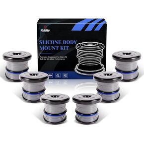 6 Pack Silicone Body Mount Kit Compatible with 2008-2016 Ford F250 F350 2WD 4WD Super Duty Crew Cab, Improve Bumpy Ride in Saudi Arabia