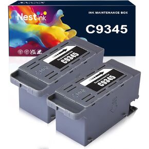 C9345 Ink Maintenance Box Replacement for WF-7840 ET-16650 ET-16600 ET-8550 ET-5850 ET-5880 ET-8500 WF-7820 WF-7310 ET-5800 EC-C7000 ST-C8000 ST-C8090 Printers (C12C934591/PXMB9/C9345)(2 Packs) in Kuwait