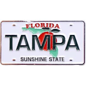 Tampa Florida License Plate Rectangular Metal Magnet 2.25" X 1.25" in Kuwait