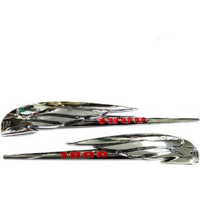 3D Chrome Gas Fuel Tank Badge Emblem Decals Sticker Compatible with Honda Gold Wing Goldwing 1800 F6B DCT GL1800 in Kuwait