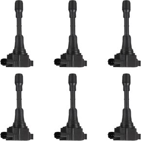 ITOM Ignition Coil Pack UF617 Compatible with Nissan 2009-2016 370Z 3.7L V6 Infiniti 2013 EX37 2009-2010 FX50 2008-2013 G37 M37 V6 5.0L V8 Coil Packs, Replace UF-617 22448-EY00A 5C1788 Set of 6 in Kuwait