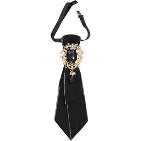 Ties for Women with Big Crystal, Adjustable Rhinestone Womens Tie Pretied Neckties for Women Lady Girl Casual School in Kuwait