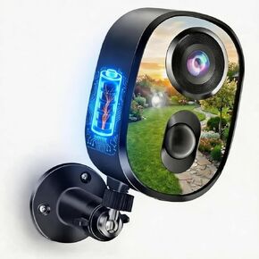 Smart Securiy Smat Outdor Secret Camra Wirelss Caera for HOM Securty Wirelss Outdor Indor Batery Powr Secuity Camras مع Sptlight Moion Detction Colr Nigh Visin Waterpoof Clod/SD Storge Sirn Alrt in Kuwait